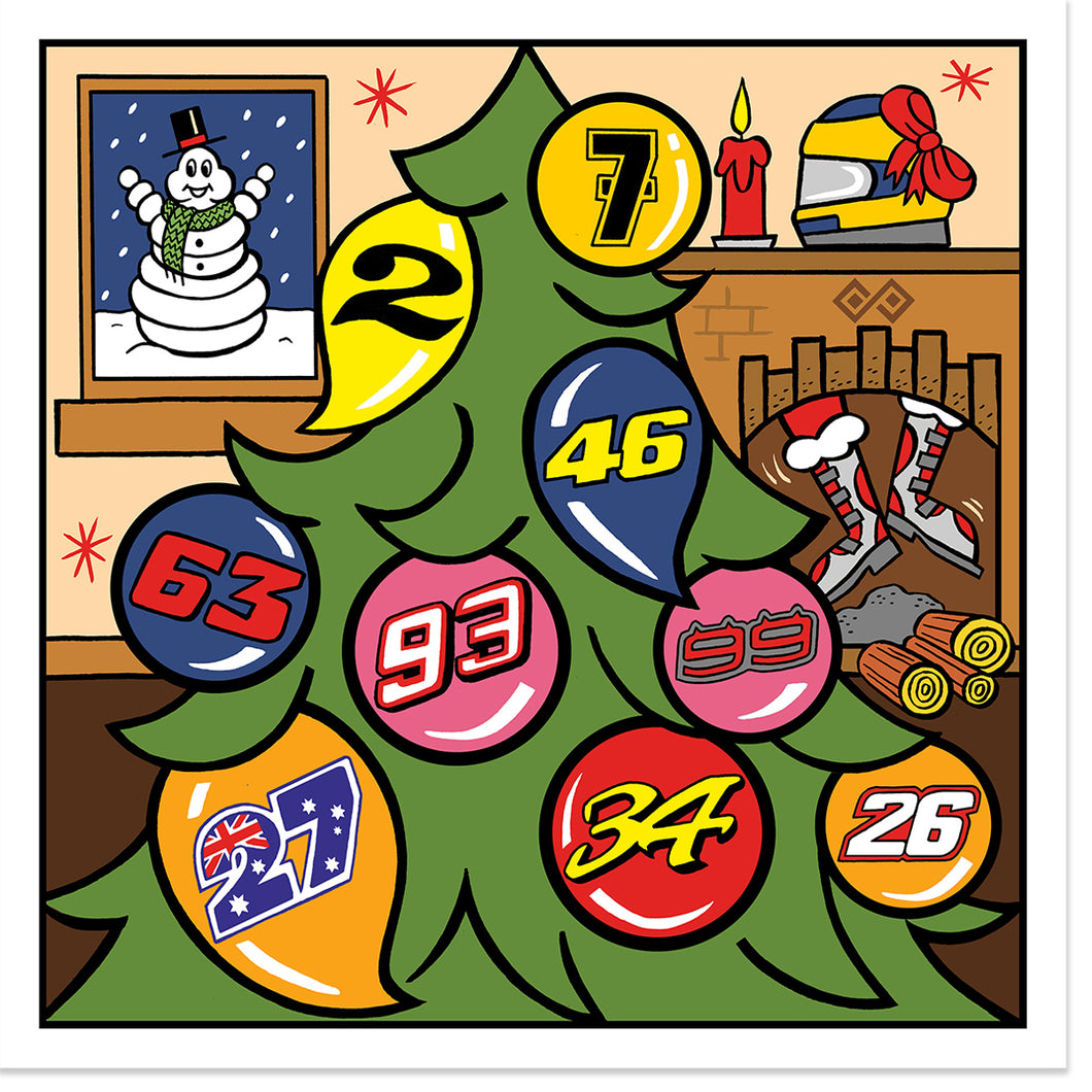 MotoGP™ Christmas Tree Card