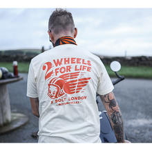 Forever Two Wheels - 2 Wheels for Life x Bolt tee (Ecru)