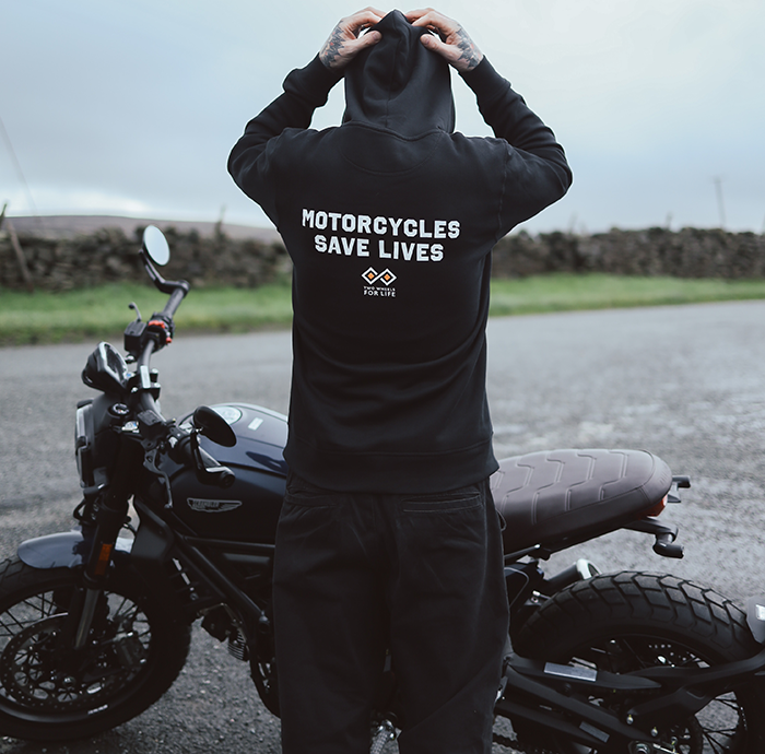 Motorcycle sweatshirt top