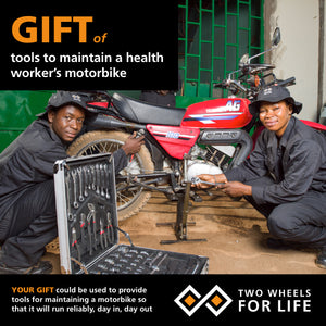 Gift for Life: Tools to maintain a health worker's motorbike